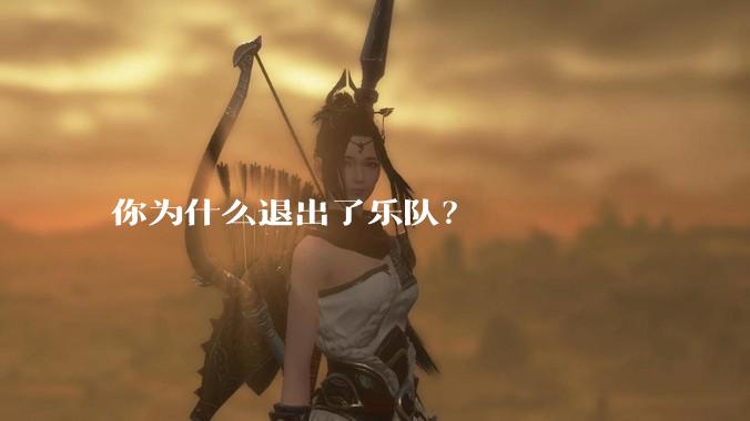 你为什么退出了乐队?