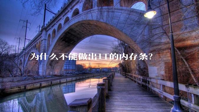 为什么不能做出1T的内存条?