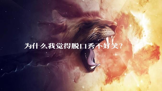 为什么我觉得脱口秀不好笑?