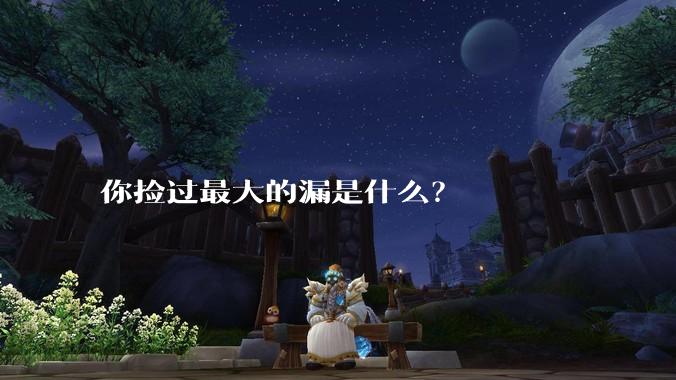 你捡过最大的漏是什么?