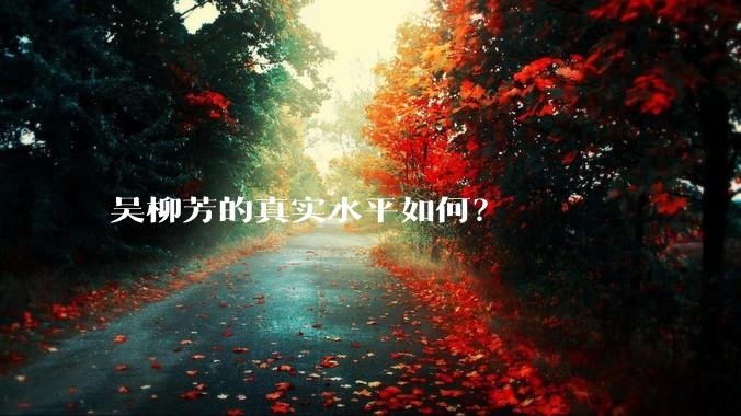 吴柳芳的真实水平如何?