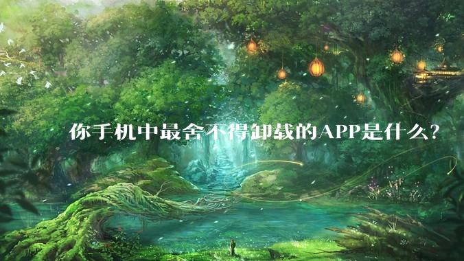 你手机中最舍不得卸载的APP是什么?