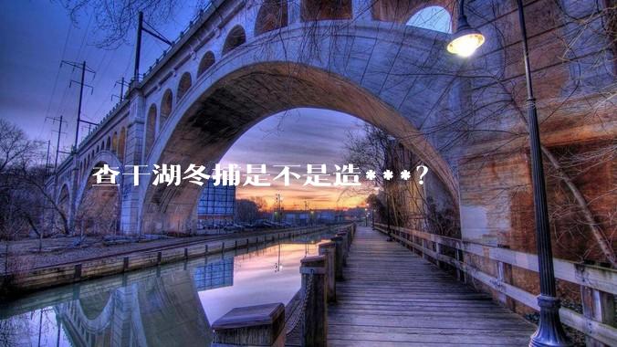 查干湖冬捕是不是造***?