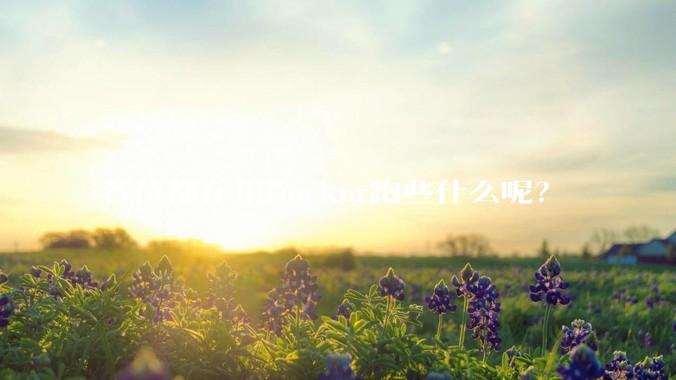 各位都在用Docker跑些什么呢?