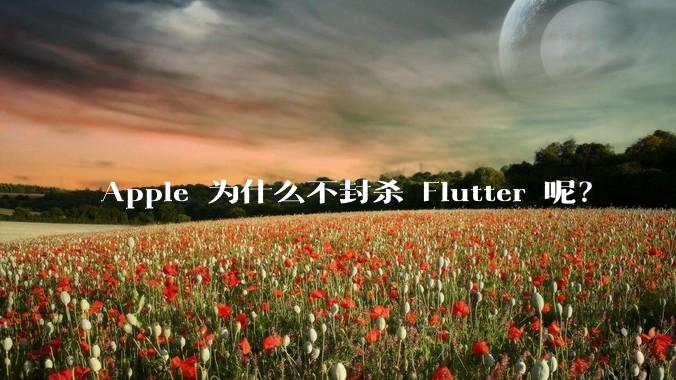 Apple 为什么不封杀 Flutter 呢?