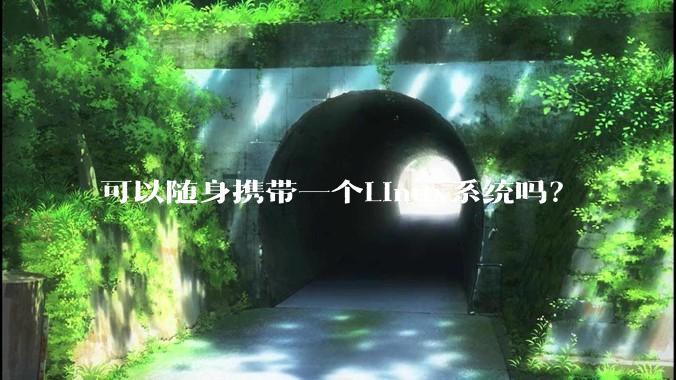 可以随身携带一个Linux系统吗?