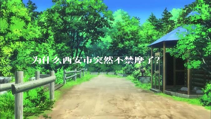 为什么西安市突然不禁摩了?