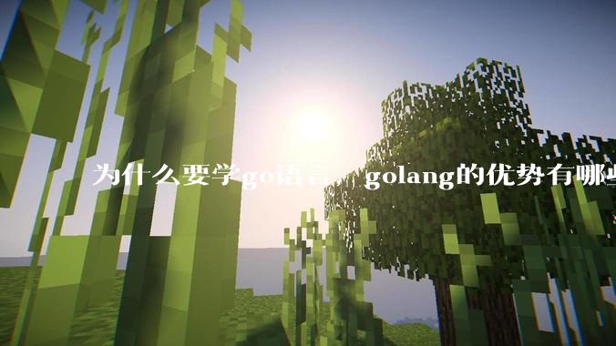 为什么要学go语言,golang的优势有哪些?