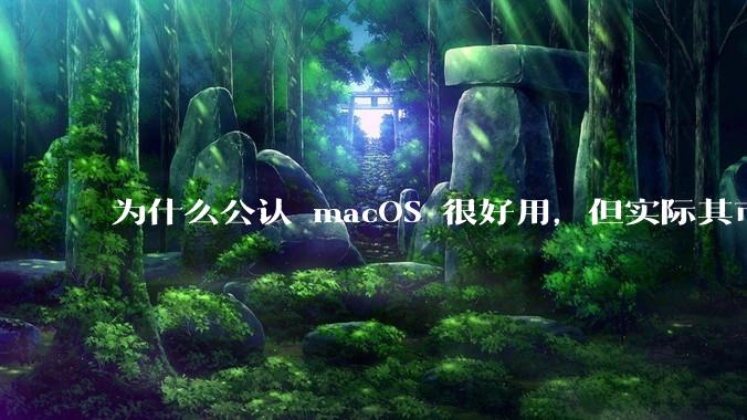 为什么公认 macOS 很好用,但实际其市场占有率只有大约17.7%?