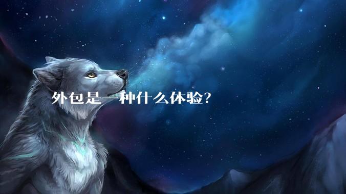 外包是一种什么体验?