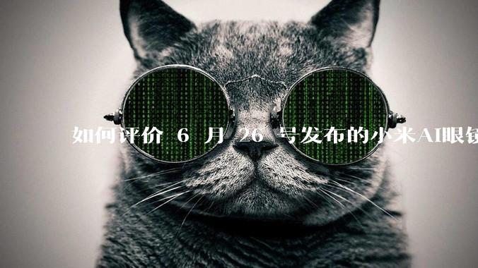 如何评价 6 月 26 号发布的小米AI眼镜?